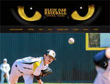 Tablet Screenshot of kleinoakbaseball.com